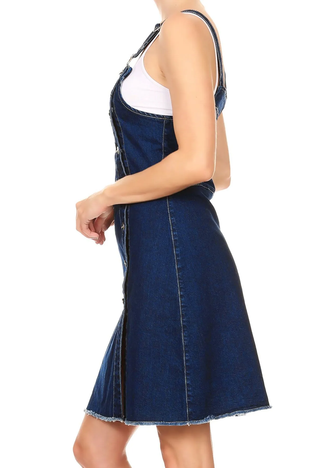 Adjustable Strap Overall Dress