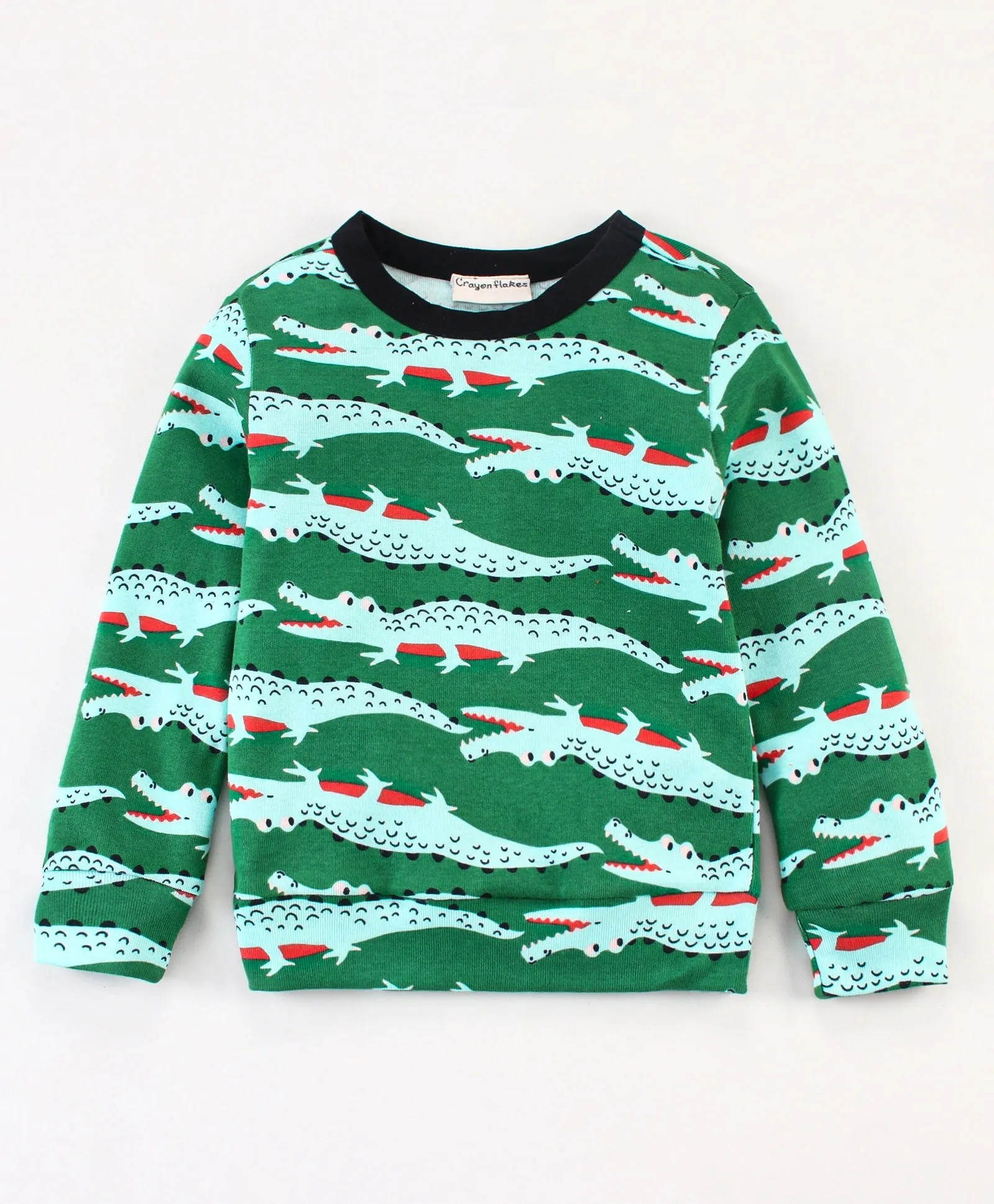 Alligator Printed Sweatshirt Jogger Set