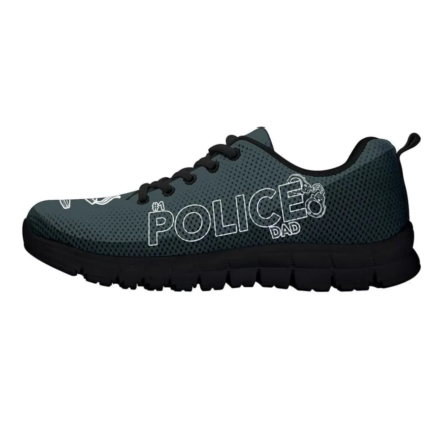 Awesome No. 1 Police Dad Sneakers Father's Day Gift