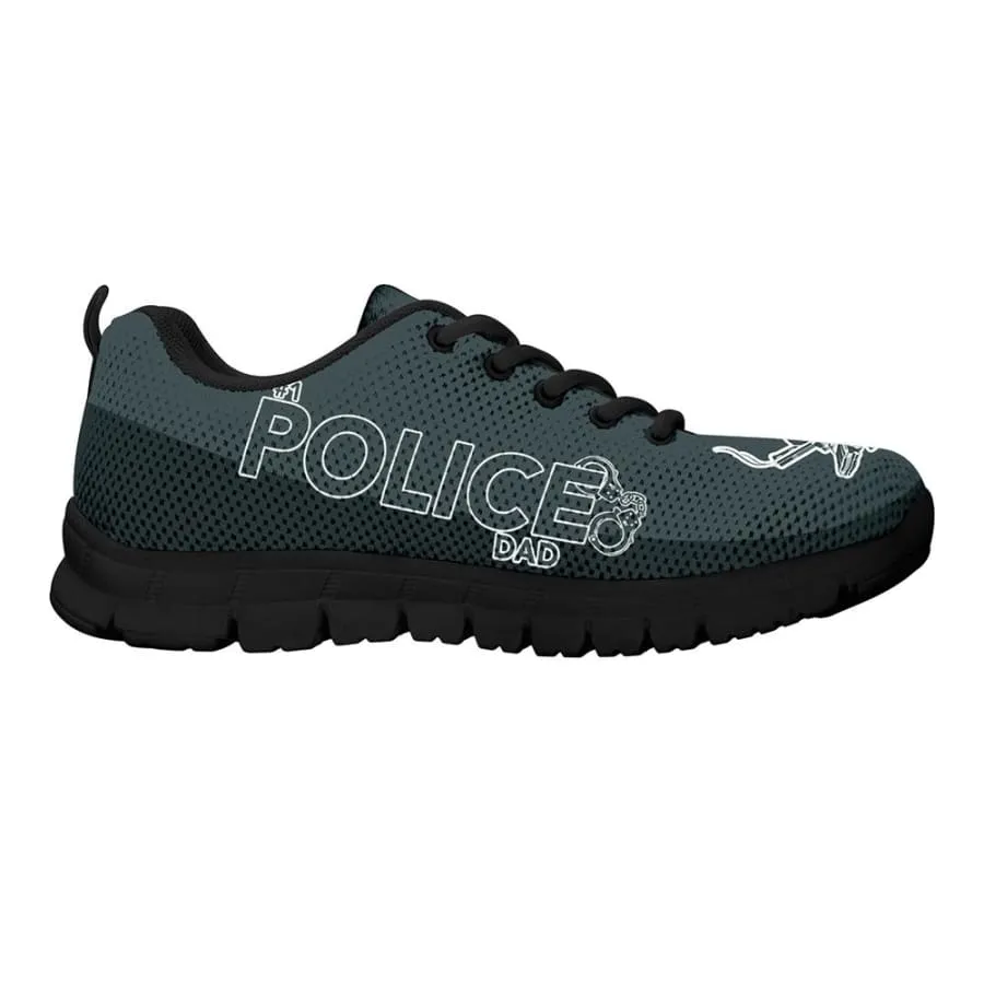 Awesome No. 1 Police Dad Sneakers Father's Day Gift