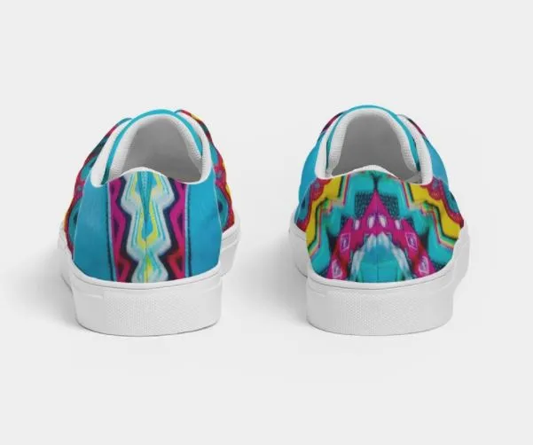 Batik Art Sneakers for Women.  Girls' Trendy Canvas Lowtops.. WickedYo.