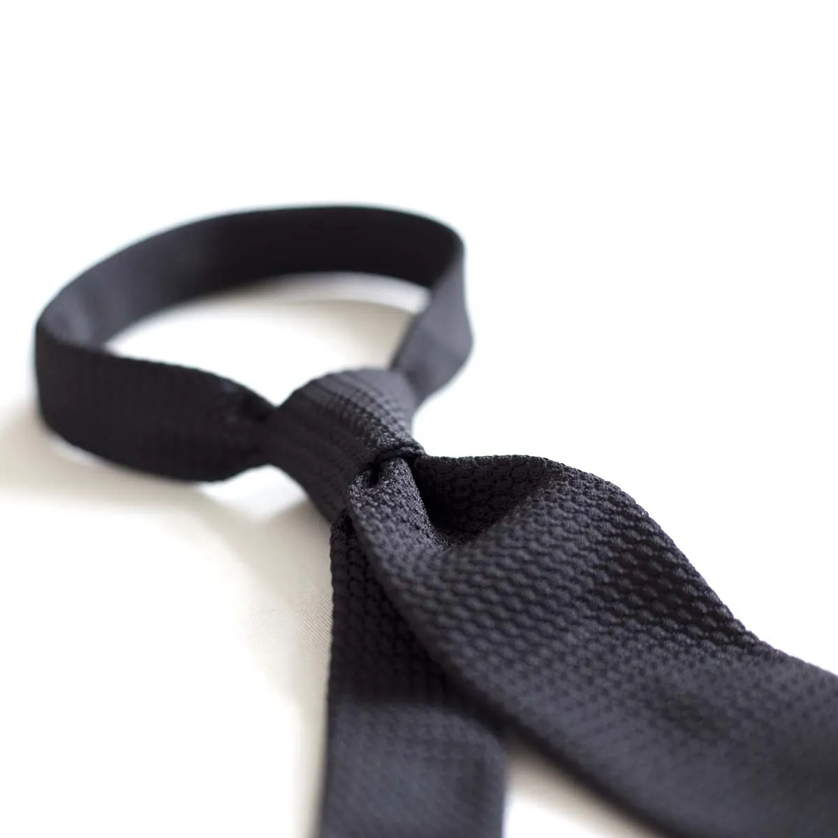 Black Grenadine Tie