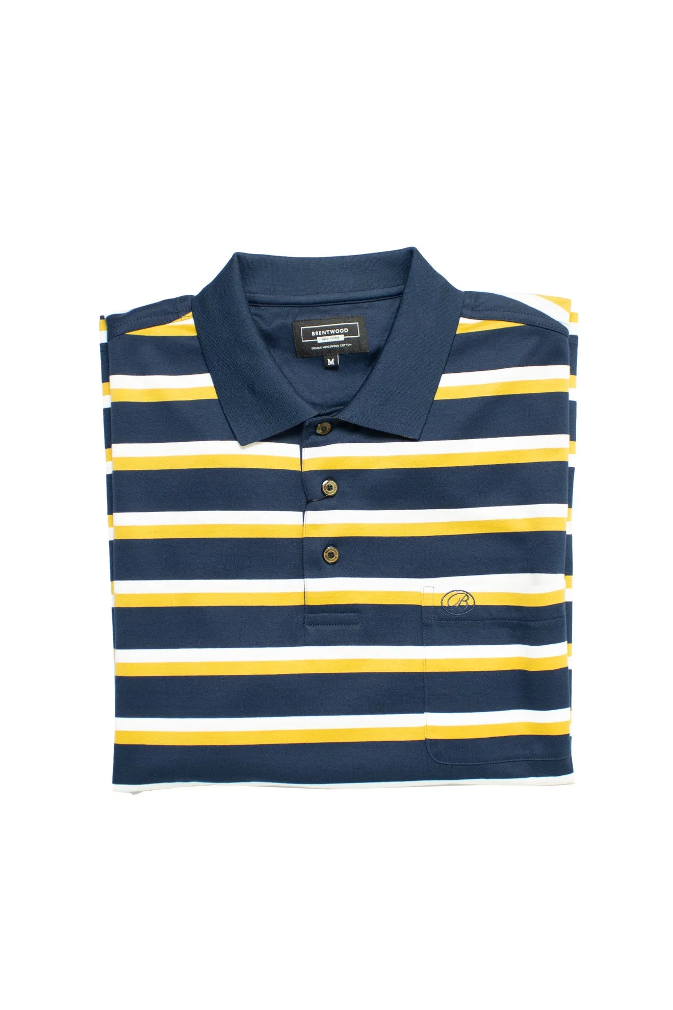 Brentwood Johnston Double Mecerised Navy Golfer