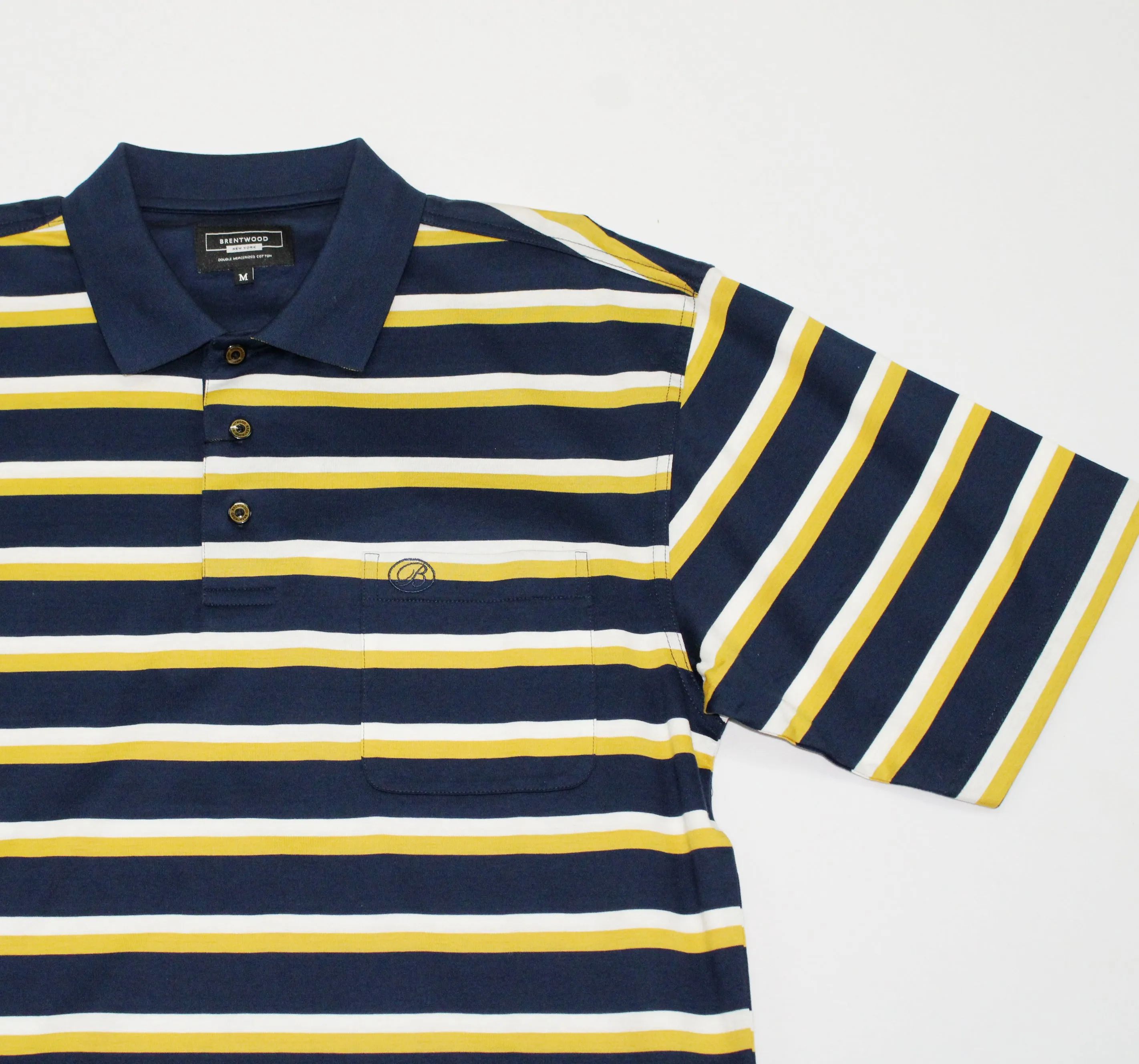 Brentwood Johnston Double Mecerised Navy Golfer