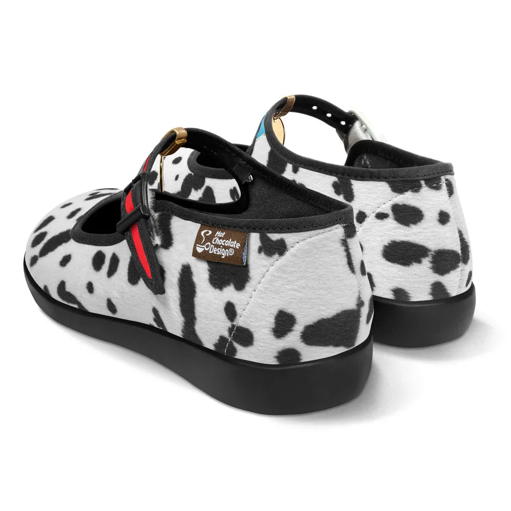 Chocolaticas® Dalmatians Women’s Mary Jane Flat Shoes