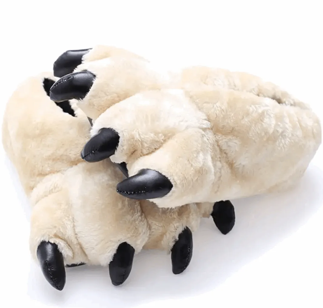 Chunky Bigfoot-Bear Paw Slippers - Unisex