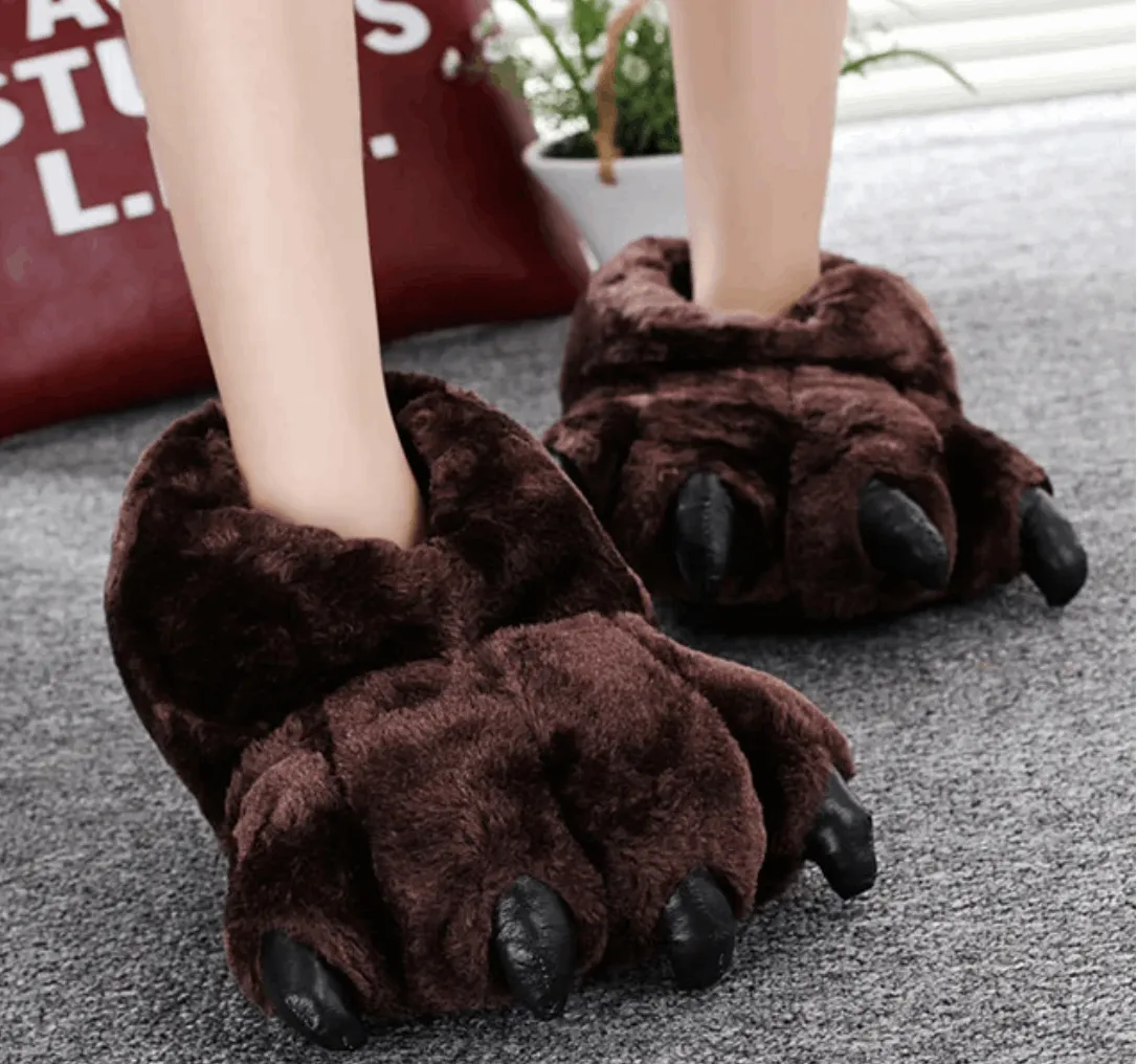 Chunky Bigfoot-Bear Paw Slippers - Unisex