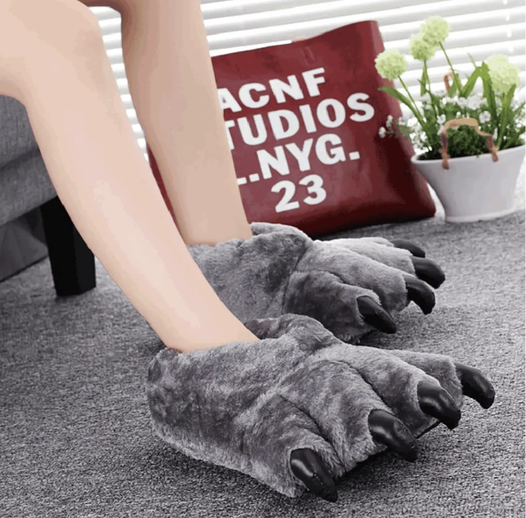 Chunky Bigfoot-Bear Paw Slippers - Unisex