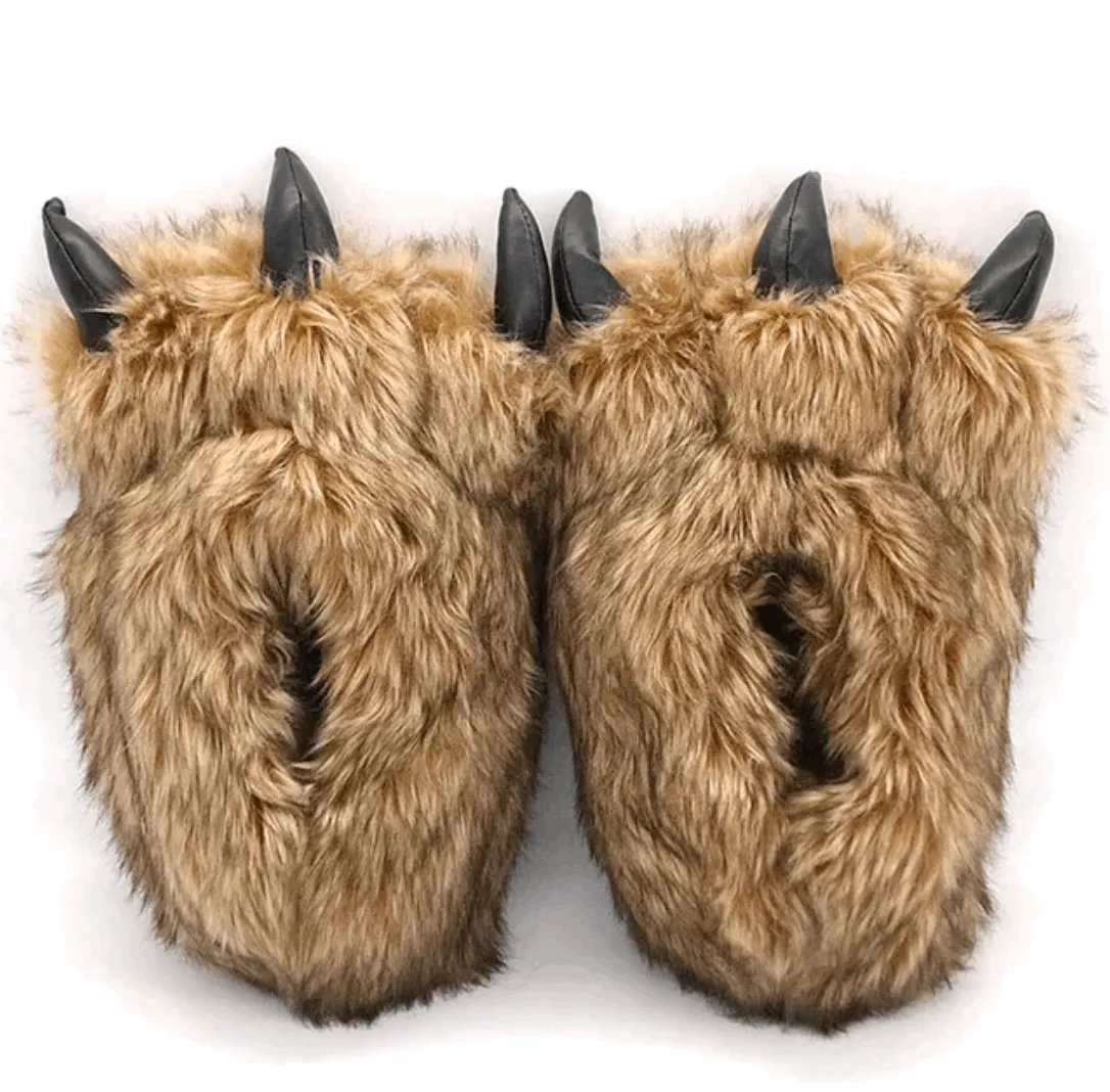 Chunky Bigfoot-Bear Paw Slippers - Unisex