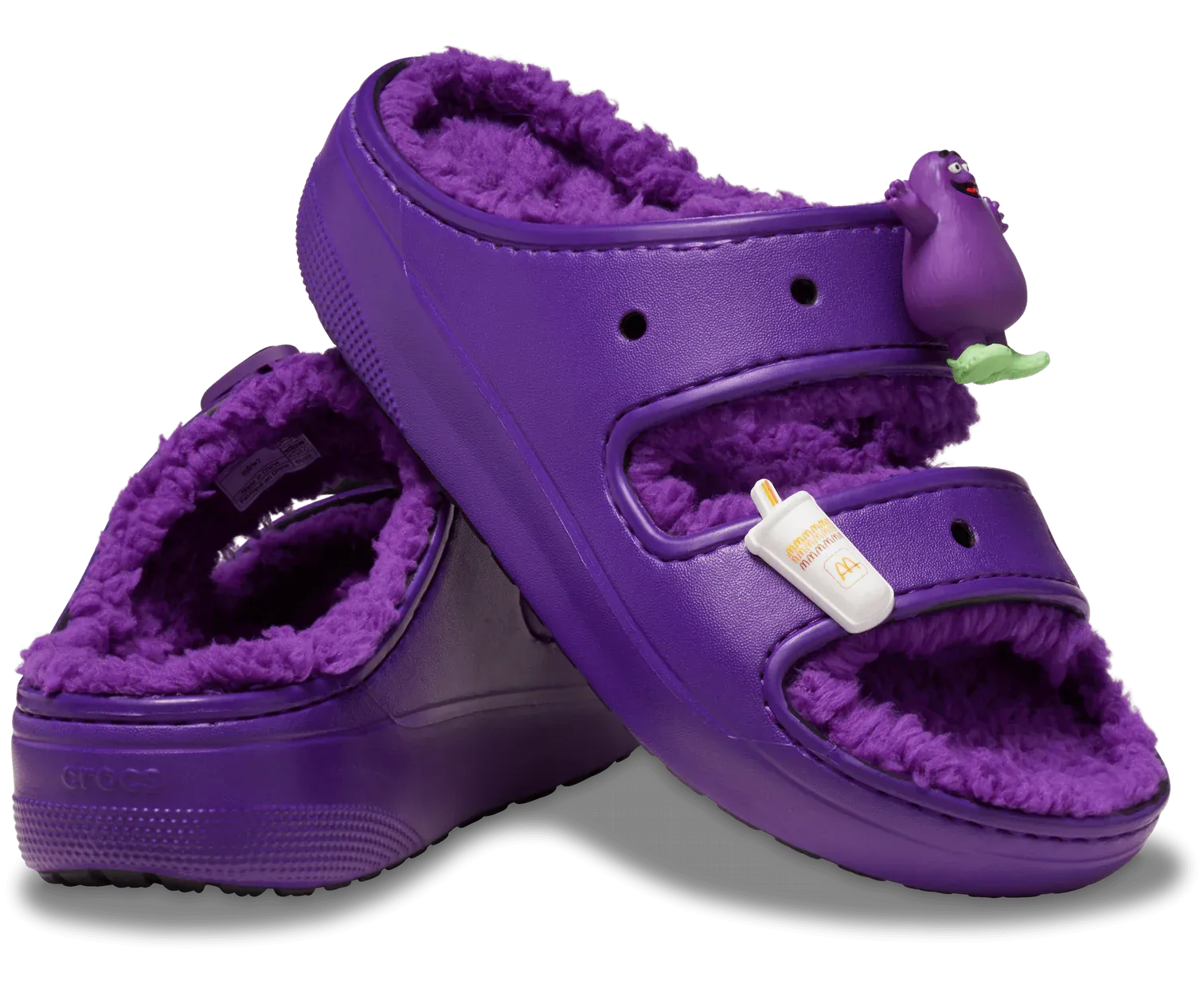 CROCS CLASSIC COZZZY SANDAL MCDONALD'S GRIMACE