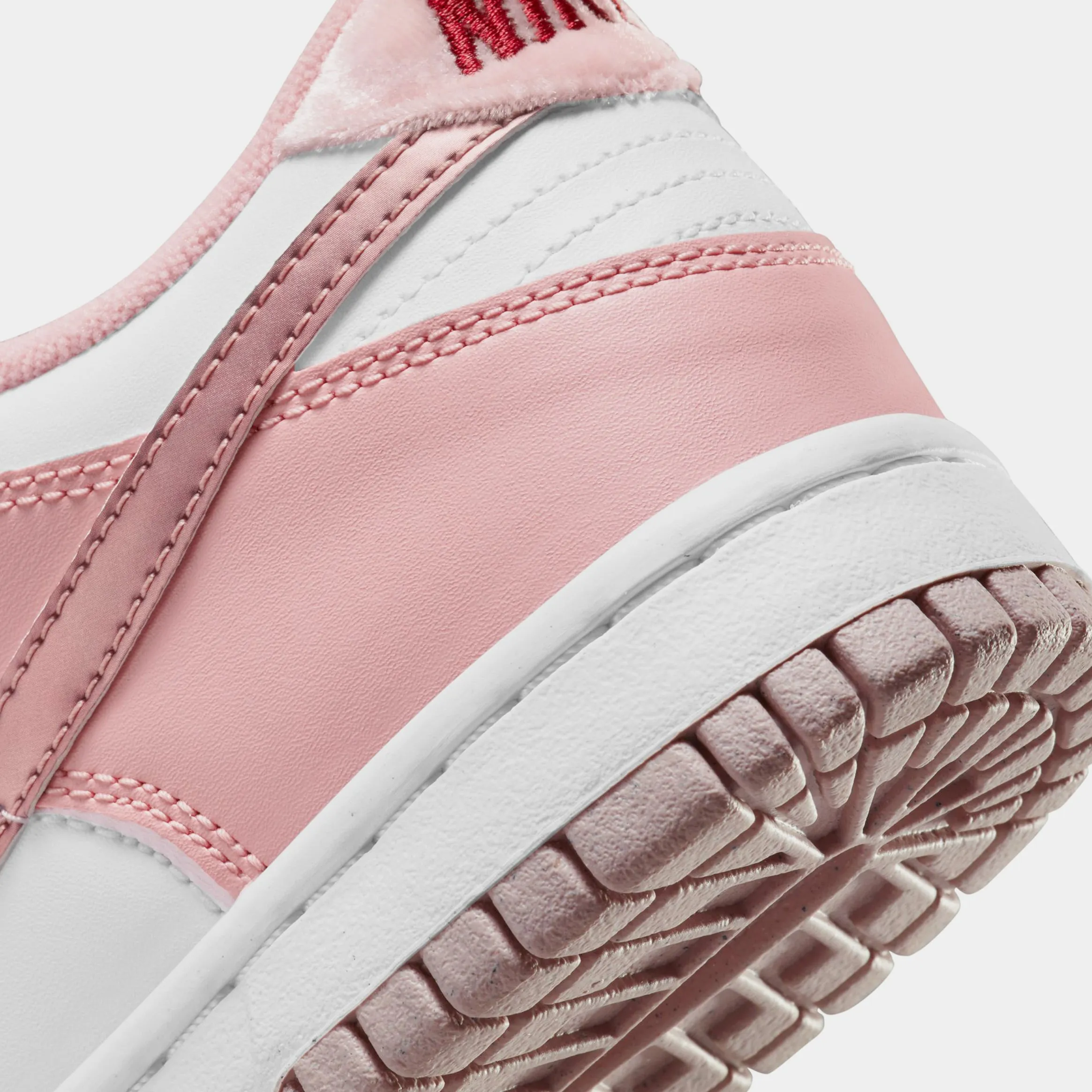 Dunk Low Grade School Lifestyle Shoes (Pink Velvet/White)