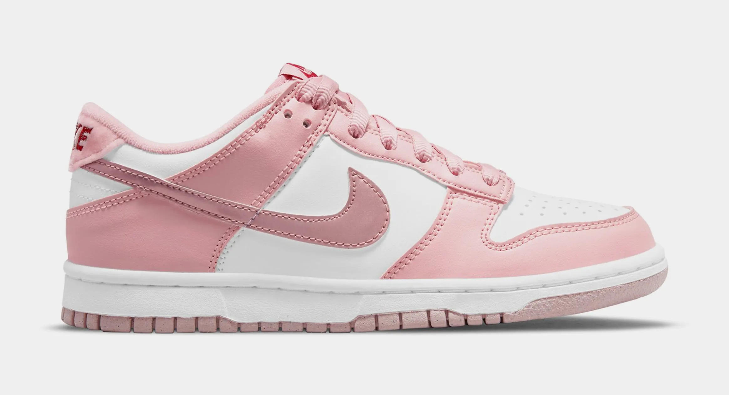 Dunk Low Grade School Lifestyle Shoes (Pink Velvet/White)