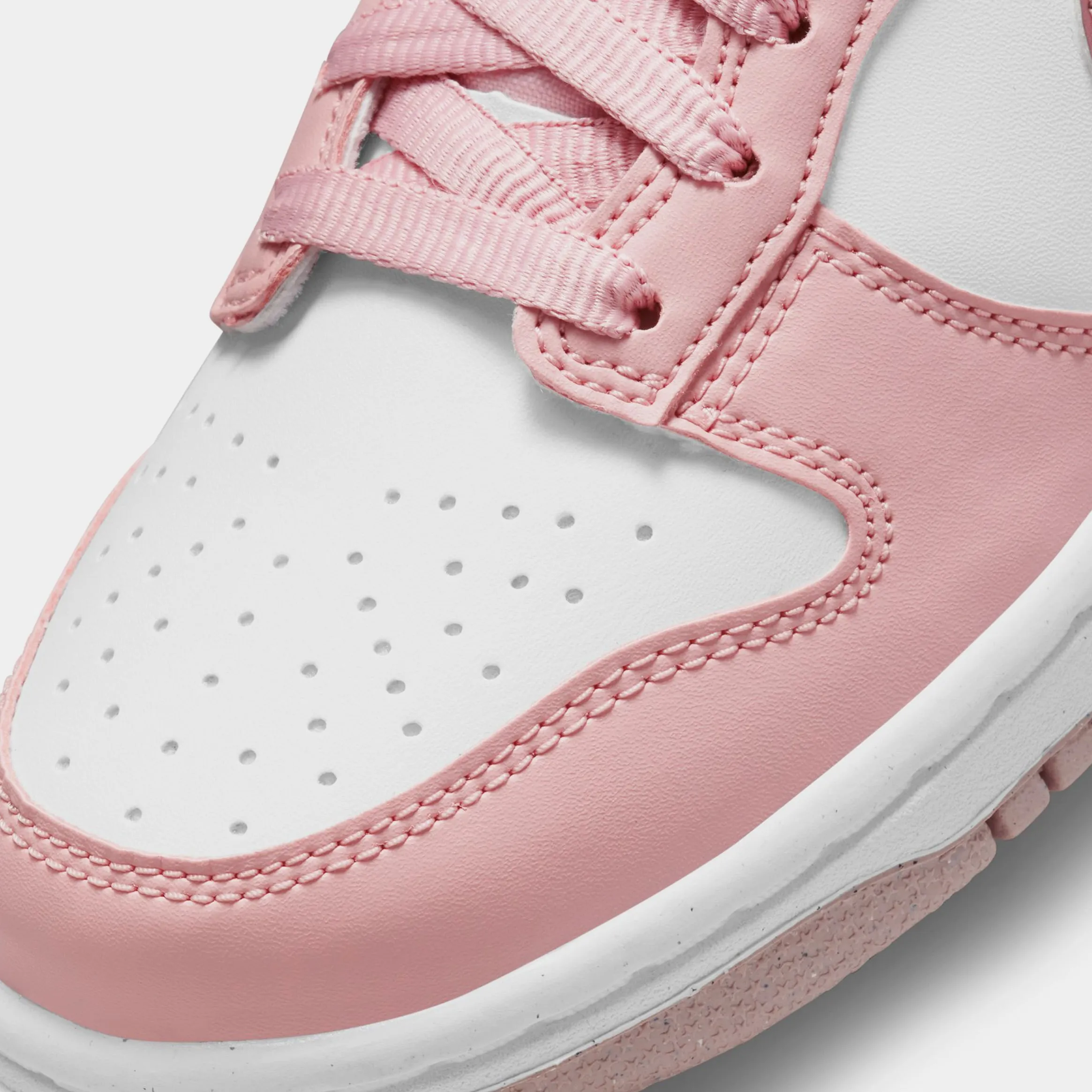 Dunk Low Grade School Lifestyle Shoes (Pink Velvet/White)