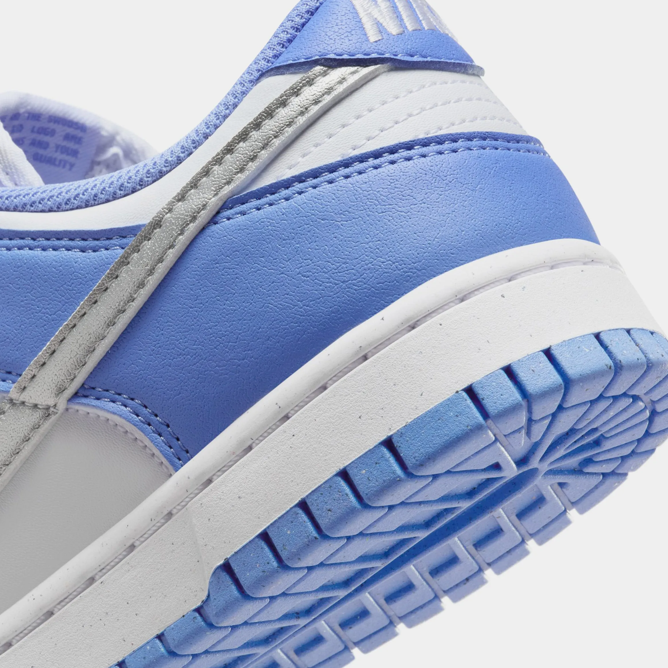 Dunk Low Womens Basketball Shoes (Royal Pulse/White/Metallic Silver)