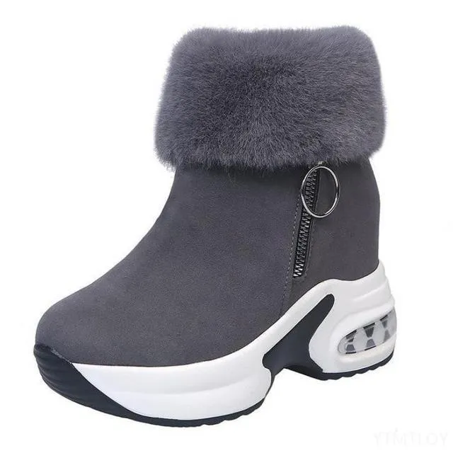 Dyavor Orthopedic Boots For Women Arch Support Warm Fur Ankle Boots