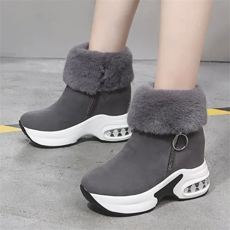 Dyavor Orthopedic Boots For Women Arch Support Warm Fur Ankle Boots