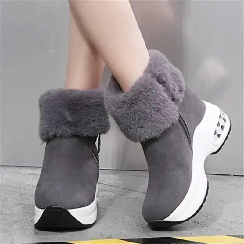 Dyavor Orthopedic Boots For Women Arch Support Warm Fur Ankle Boots