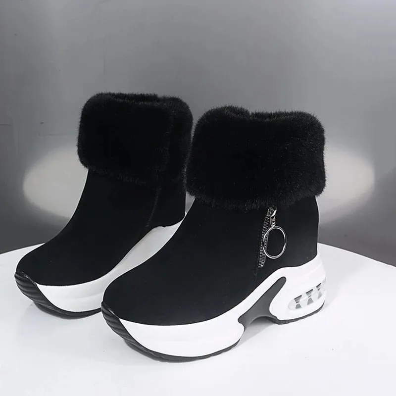 Dyavor Orthopedic Boots For Women Arch Support Warm Fur Ankle Boots