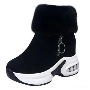 Dyavor Orthopedic Boots For Women Arch Support Warm Fur Ankle Boots