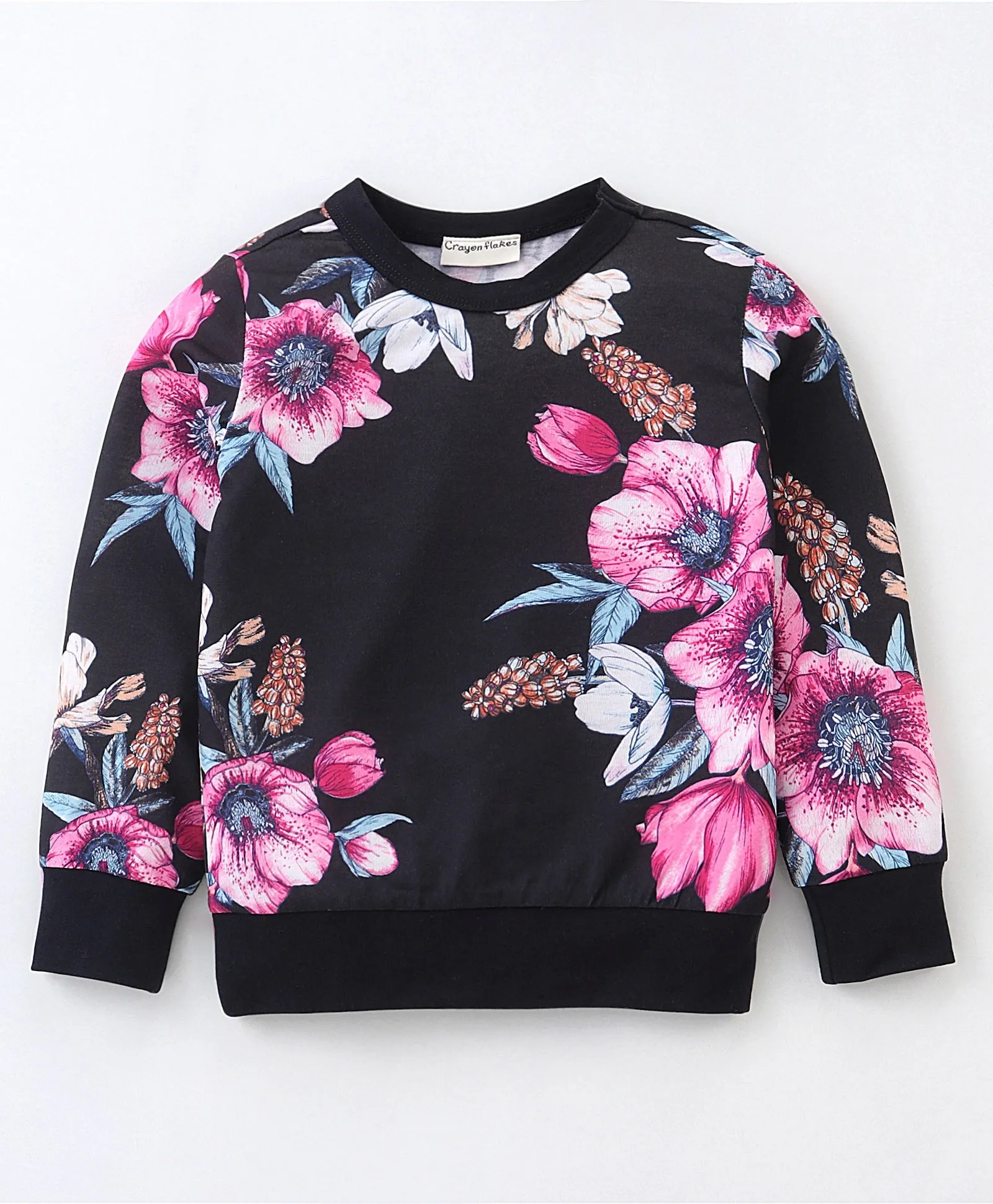 Floral Printed Sweatshirt Leggings Set