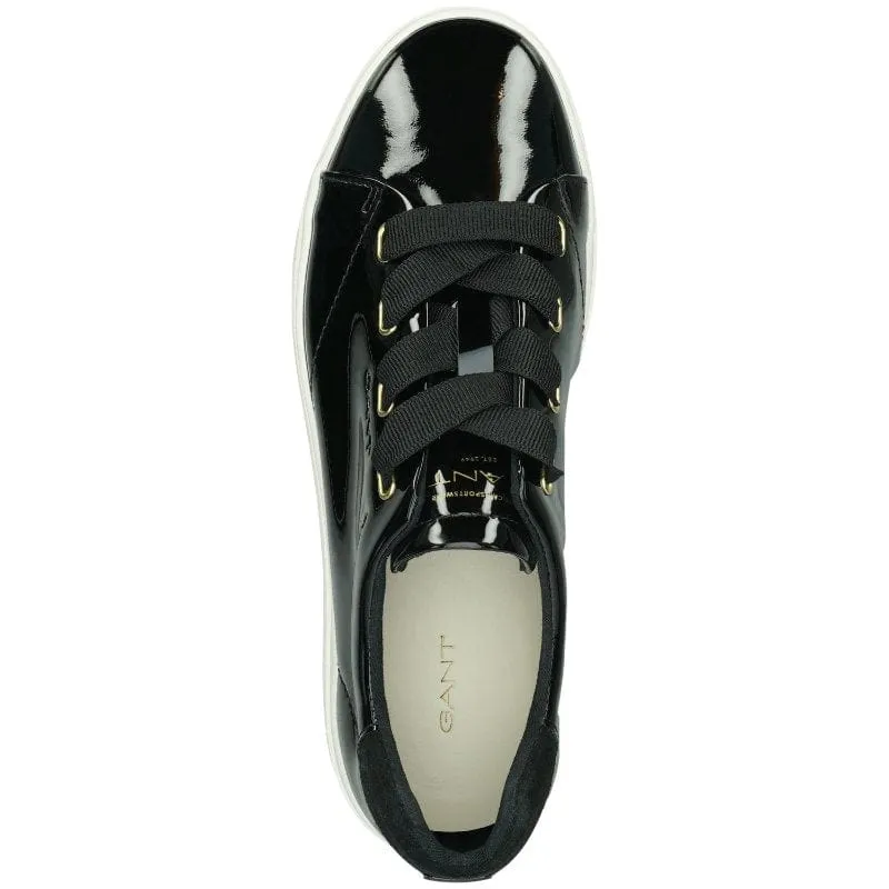 Gant Womens Black Patent Fashion Trainer - Avona