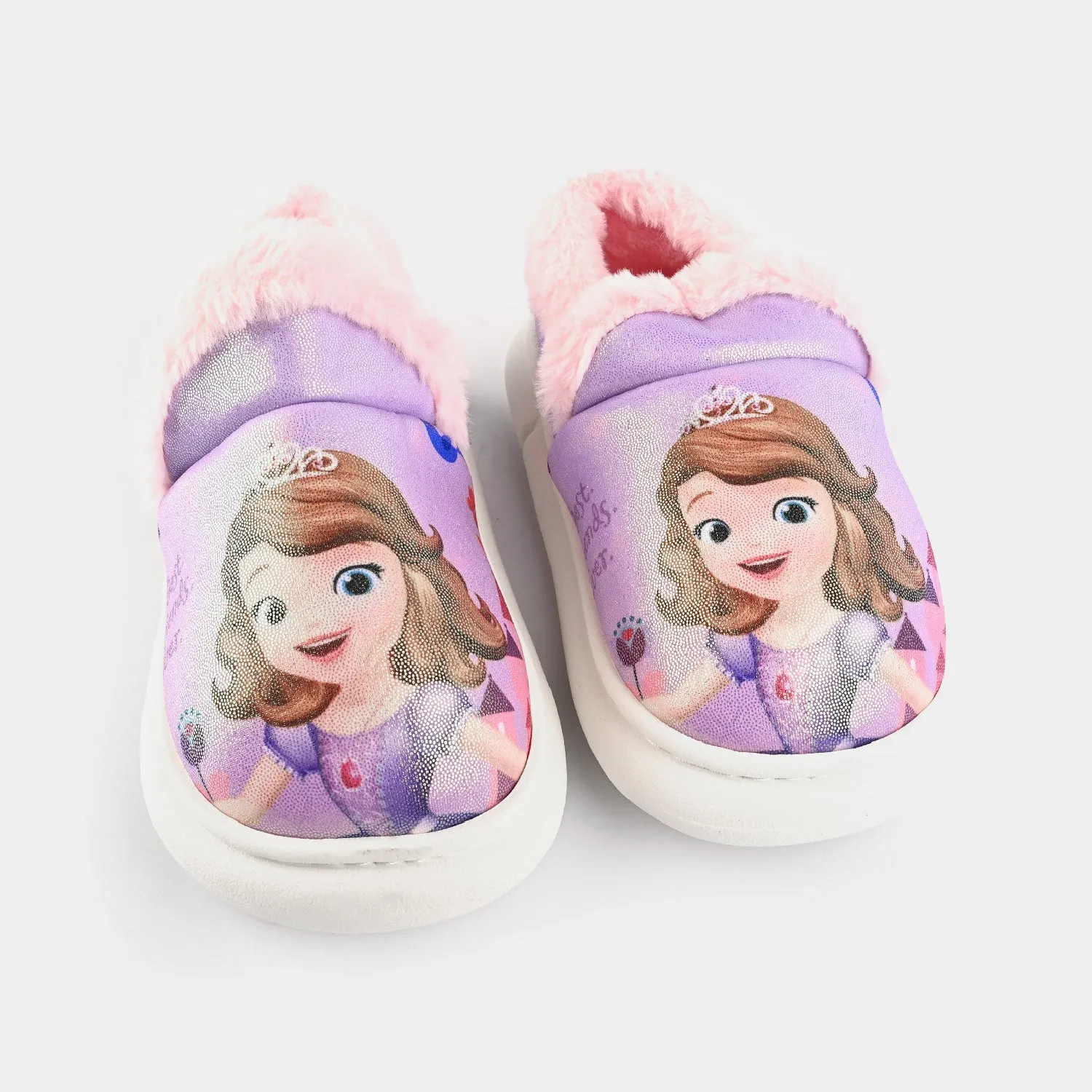 Girls Slipper Fur F4020-Purple