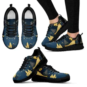 Gold Christmas Sneakers Womens|Christmas Themed Running Shoes