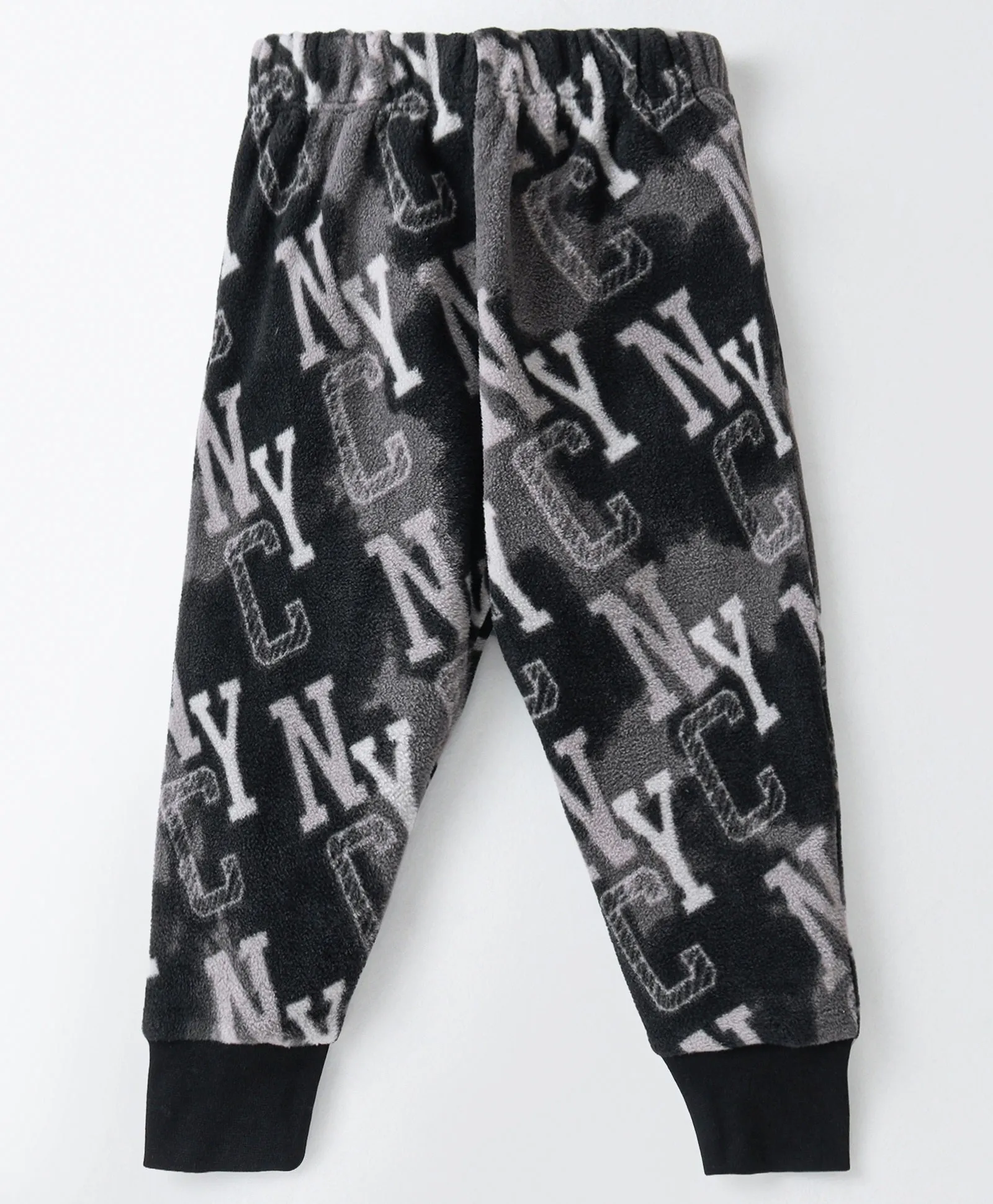 Graphic Polar Fleece Sweatshirt Jogger Set