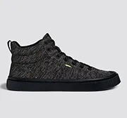 IBI High Stone Black Knit Sneaker Women