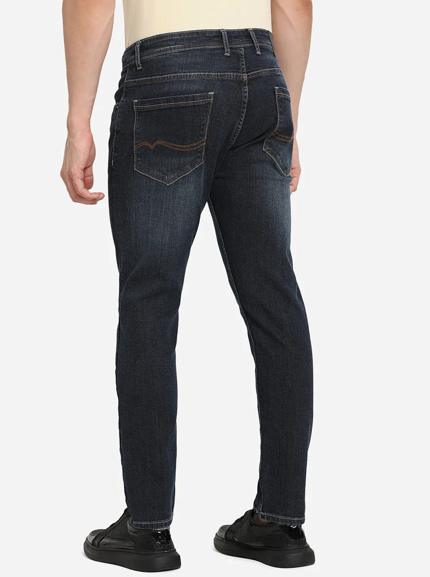 Indigo Blue Washed Urban Fit Jeans | Greenfibre