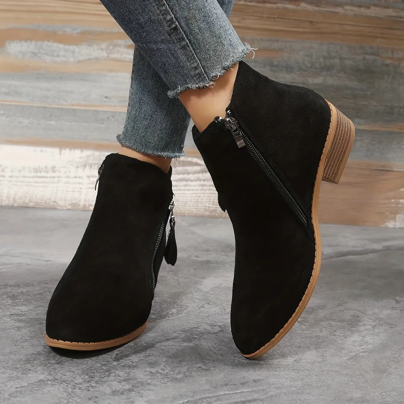 Ivyshape | Comfortable Boots with Side Zipper for Women