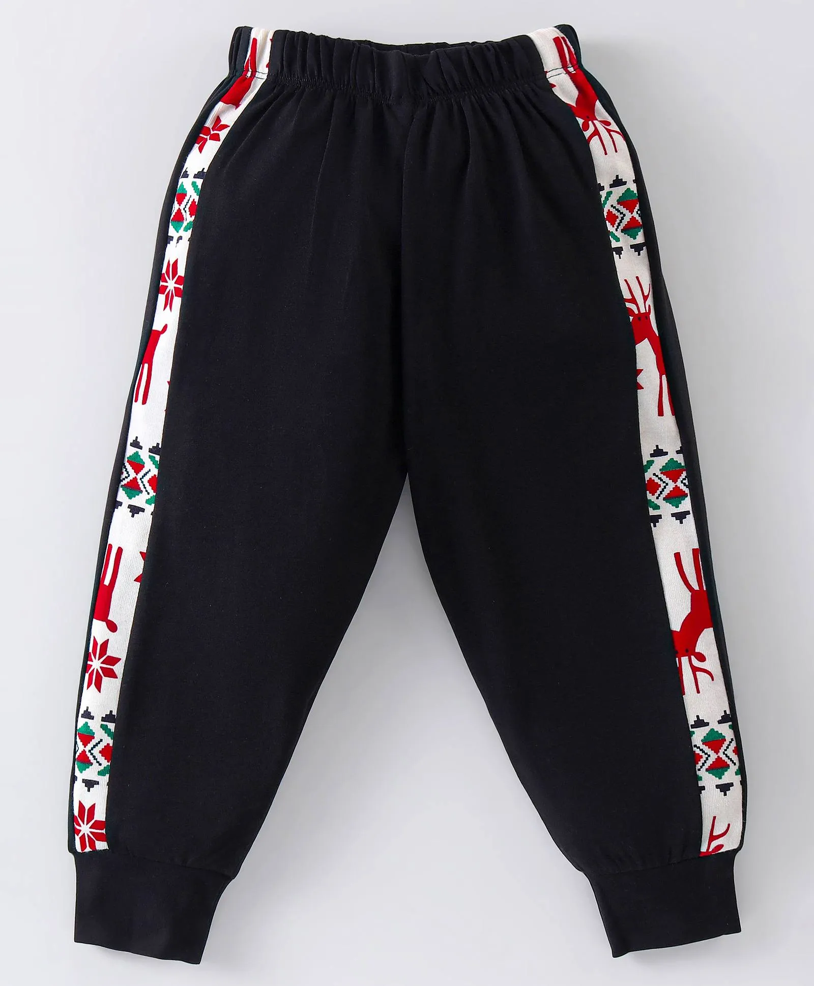 Jacquard Printed Top with Coordinating Joggers Set