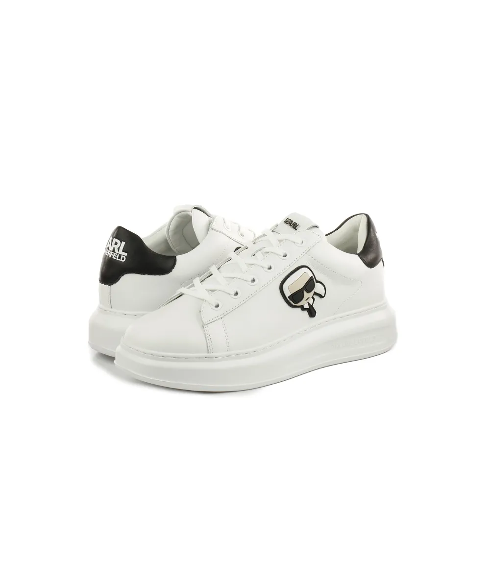 KARL LAGERFELD KAPRI MENS SNEAKERS IN WHITE