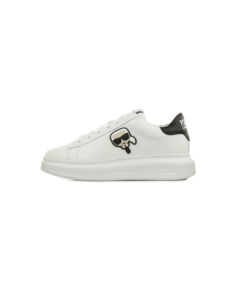 KARL LAGERFELD KAPRI MENS SNEAKERS IN WHITE