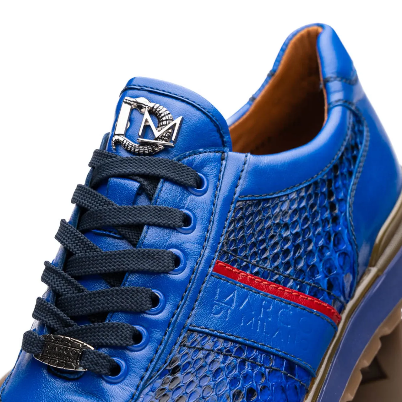 Marco Di Milano Brescia Python Electric Blue