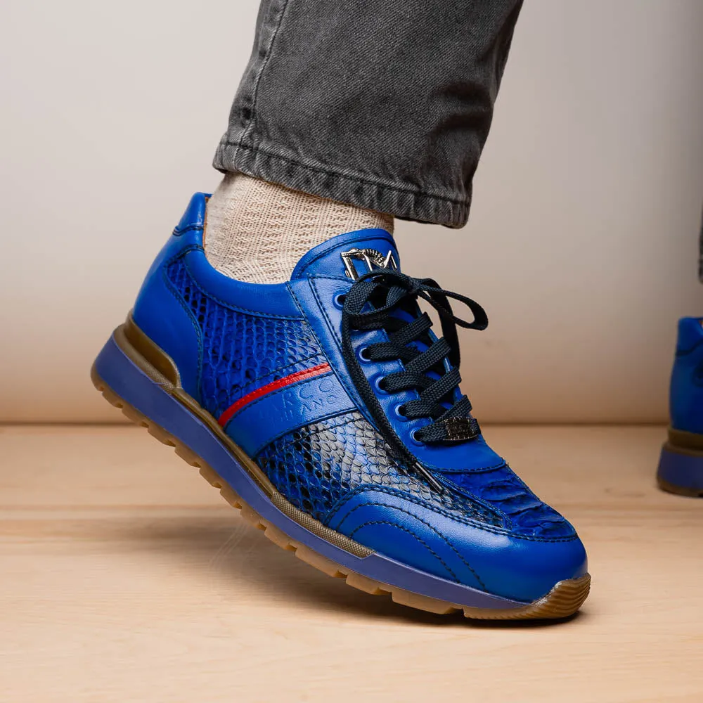 Marco Di Milano Brescia Python Electric Blue