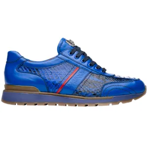 Marco Di Milano Brescia Python Electric Blue