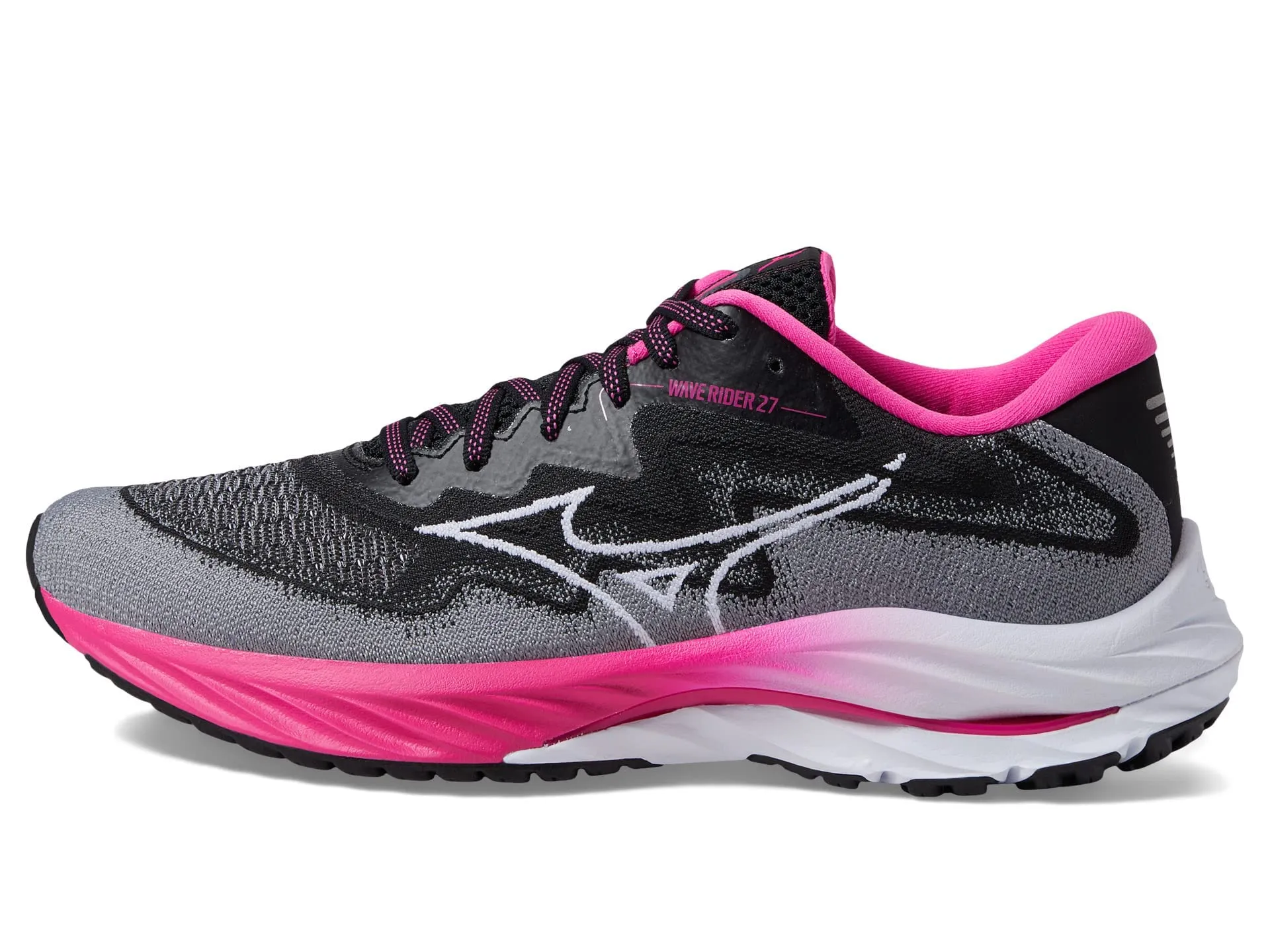 Mizuno Women's Wave Rider 27 Running Shoe, Project Zero BCRF, 8