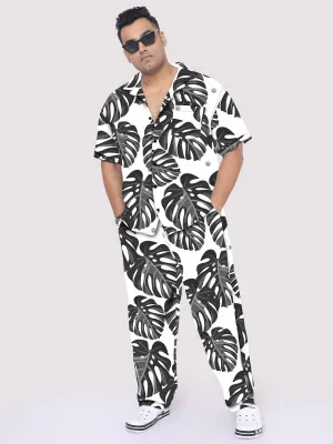 Monstera Palm Leaves Plus Size Co-Ords