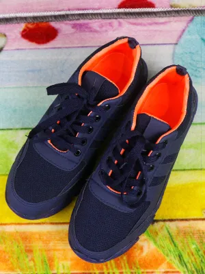 Navy Blue Sneaker Shoes For Mens LA MJS79