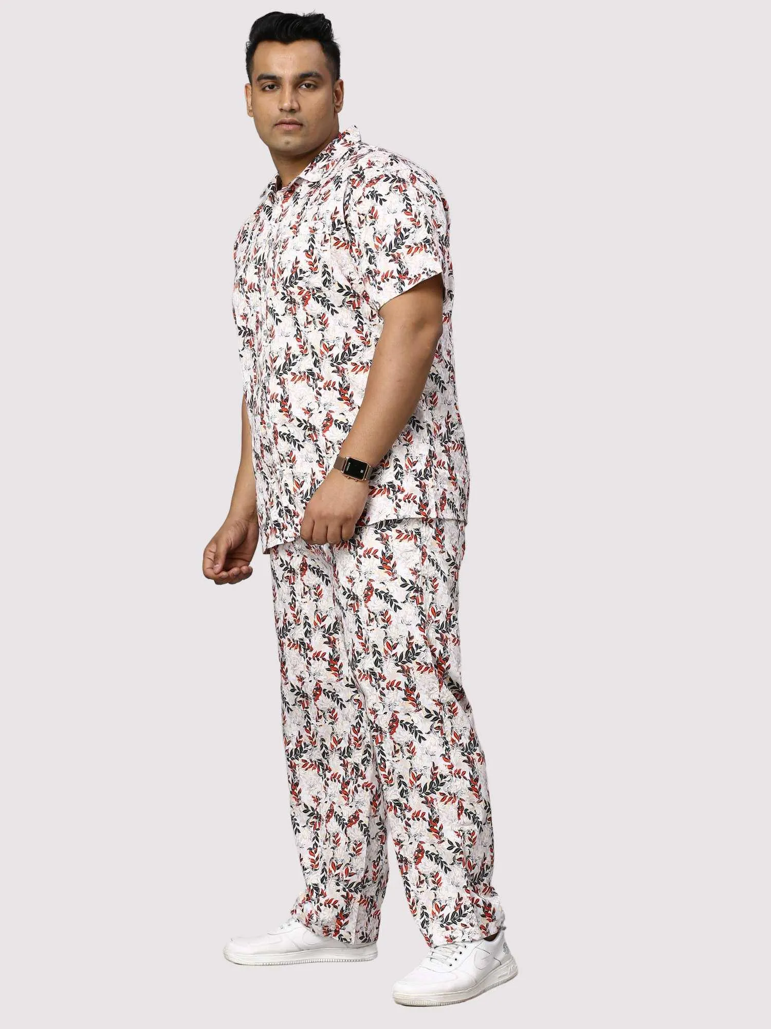 Petal Wand Digital Printed Full Co-Ords Men's Plus Size