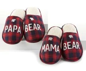 Plaid Couples Sherpa Slippers