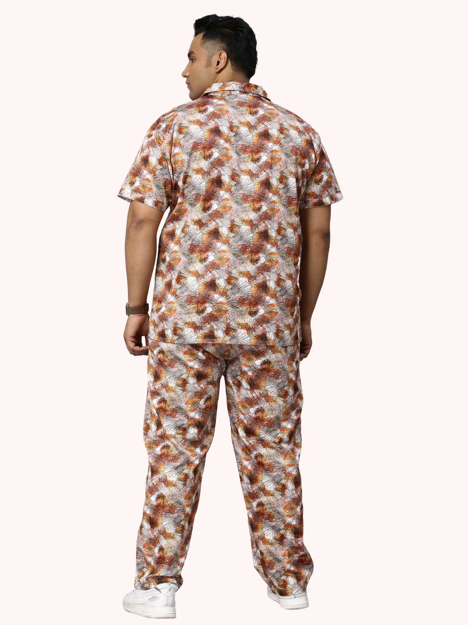 Sandstone Digital Printed Full Co-Ords Men's Plus Size