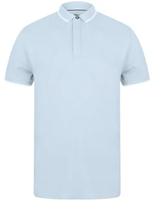 Stable Cotton Pique Polo Shirt with Tipping in Skyway - Kensington Eastside