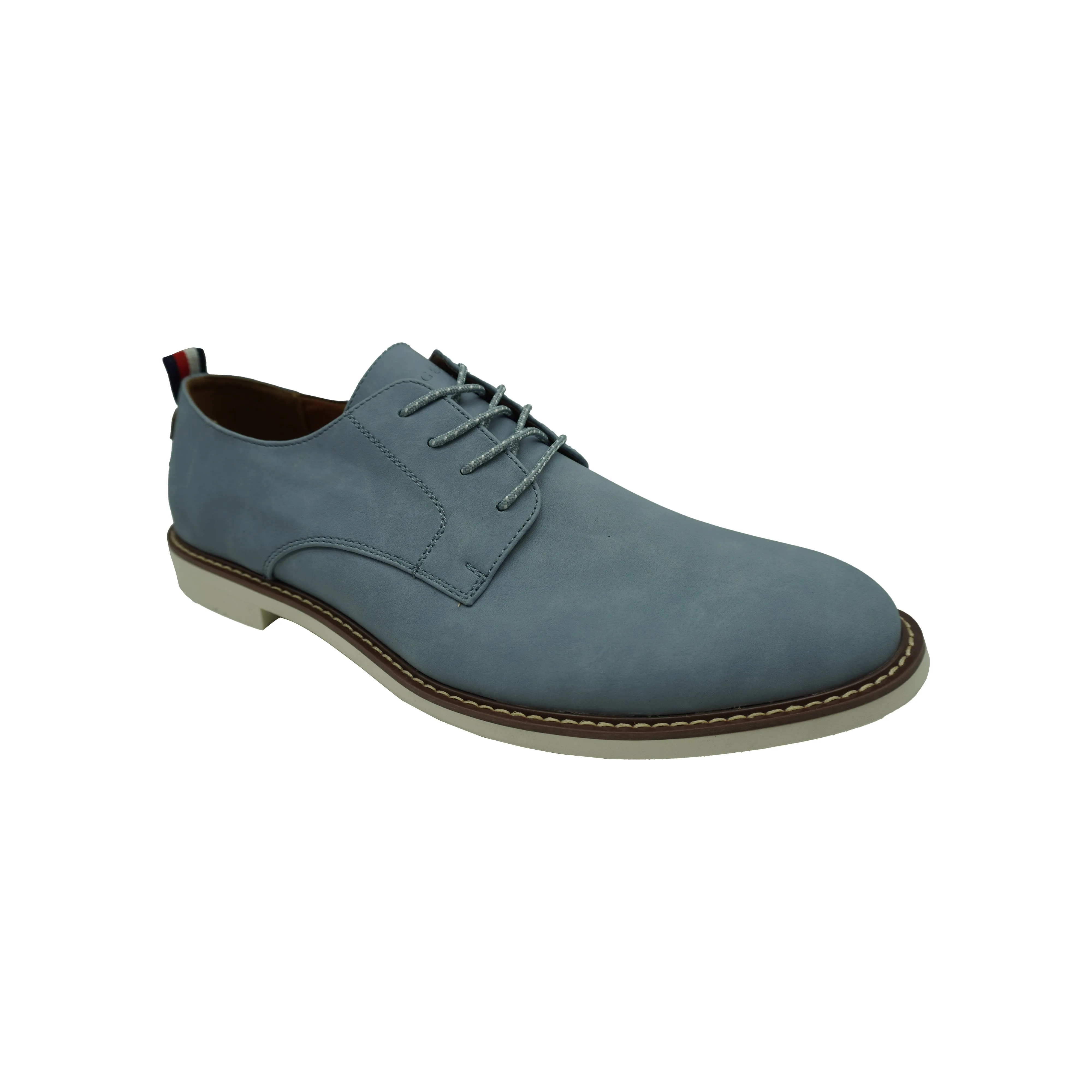 Tommy Hilfiger Men's Garson Oxford Dress Shoes Suede Light Blue Size 13