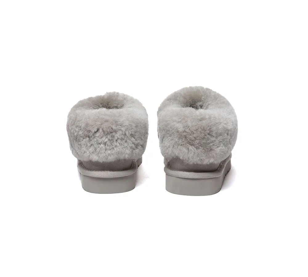 UGG Slippers Sheepskin Wool Ankle Booties Homey Special