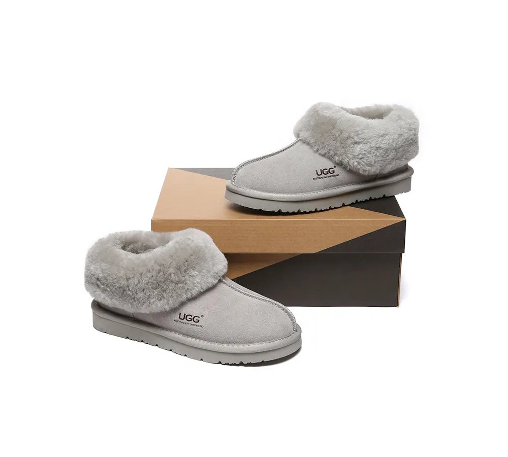 UGG Slippers Sheepskin Wool Ankle Booties Homey Special