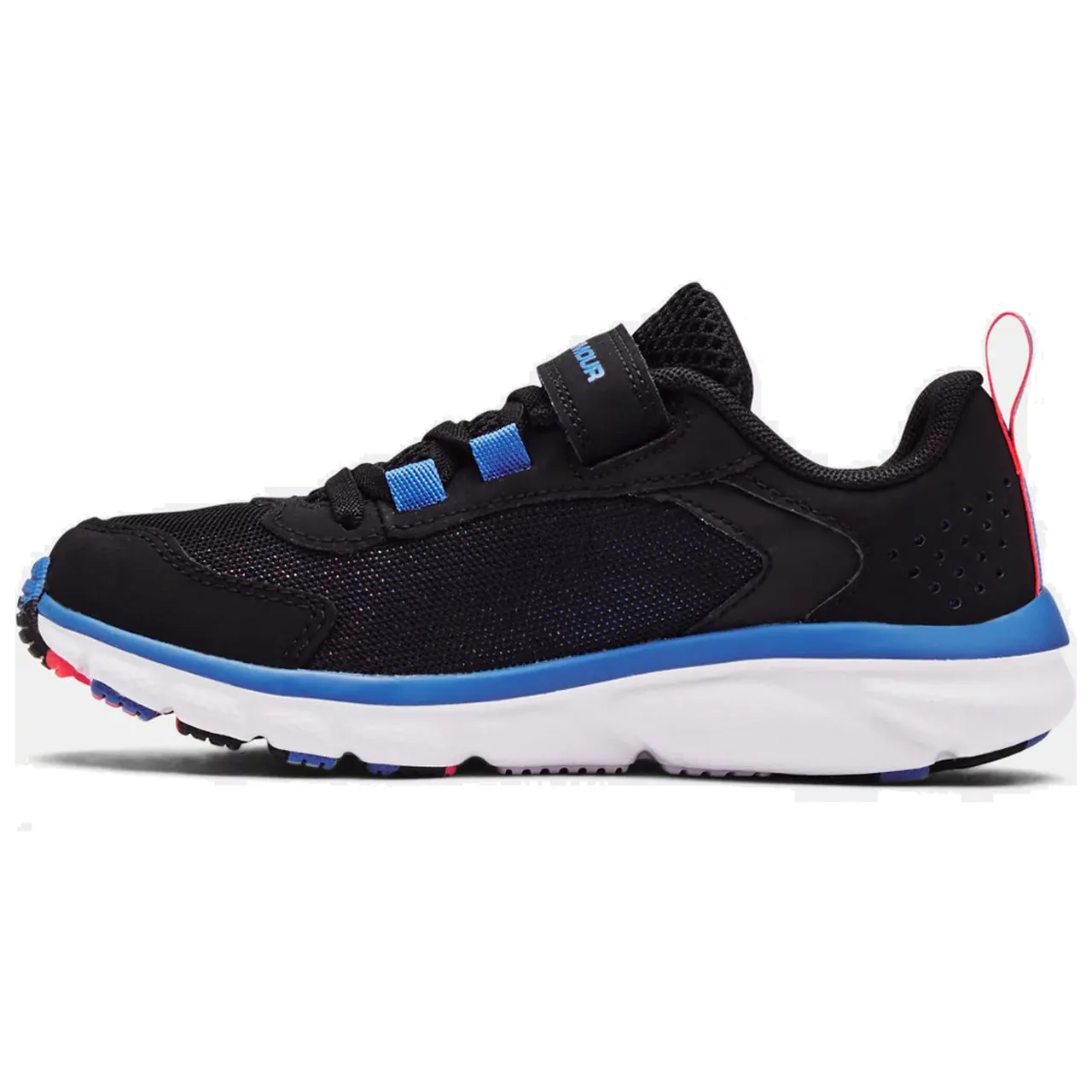 Under Armour Black/White/Victory Blue Assert 9 Children’s A/C Sneaker