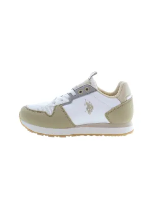 U.S. POLO ASSN.  KIDS TRAINERS IN WHITE