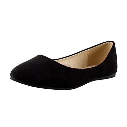 Women's Angie Classic Pointy Toe Ballet Slip On Flat Shoes